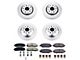 PowerStop Z17 Evolution Plus Brake Rotor and Pad Kit; Front and Rear (20-24 Jeep Gladiator JT)