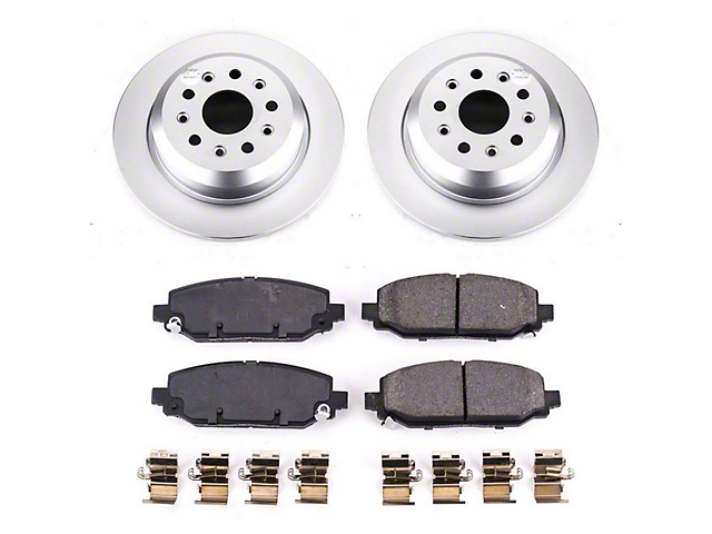 PowerStop Z17 Evolution Plus Brake Rotor and Pad Kit; Rear (20-22 Jeep Gladiator JT Launch Edition, Rubicon)