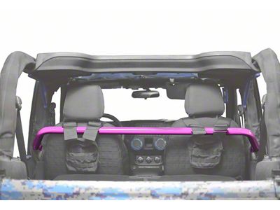 Steinjager Front Seat Harness Bar; Pinky (07-18 Jeep Wrangler JK 2-Door)