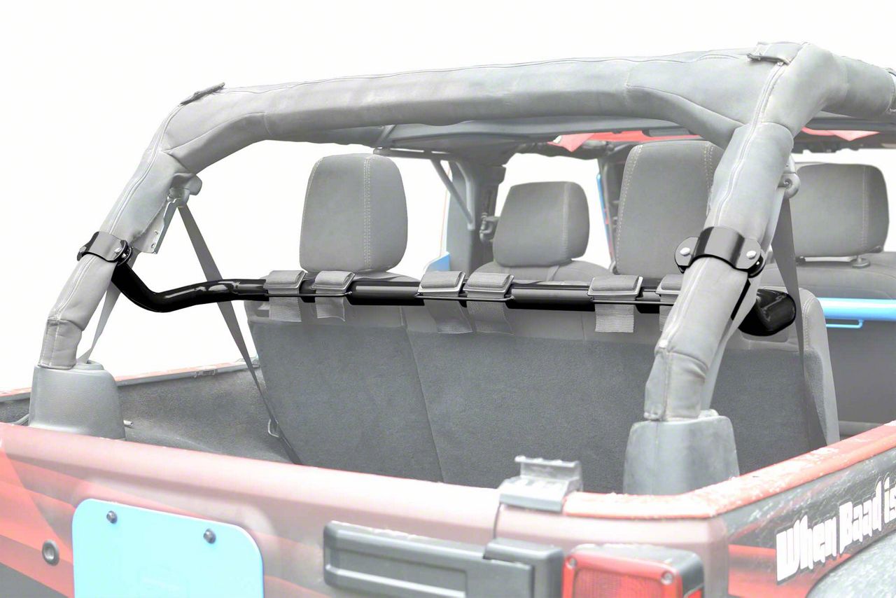 Steinjager Jeep Wrangler Rear Seat Harness Bar Black J0048463 (0718