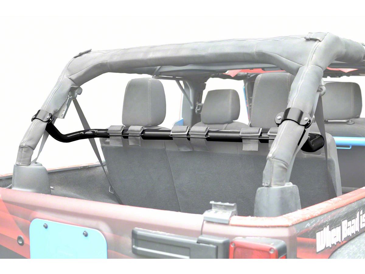 Steinjager Jeep Wrangler Rear Seat Harness Bar; Black J0048463 (07-18 Jeep  Wrangler JK 4-Door) - Free Shipping