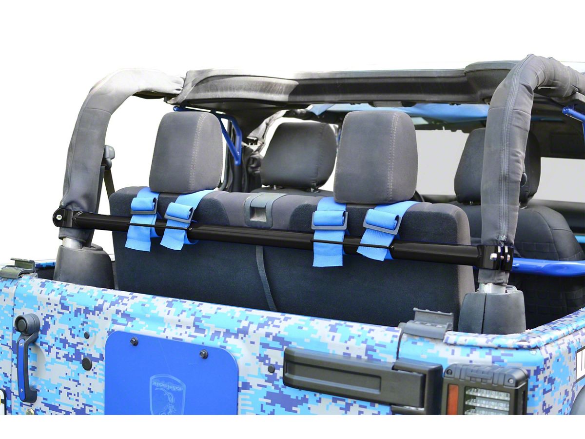 Steinjager Jeep Wrangler Rear Seat Harness Bar; Black J0048265 (07-18 Jeep  Wrangler JK 2-Door) - Free Shipping