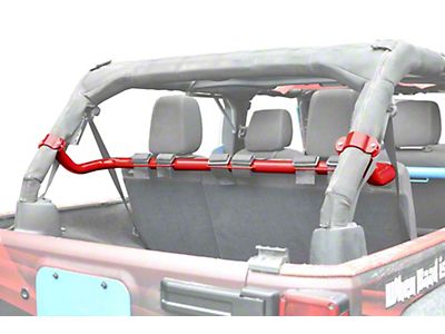 Steinjager Jeep Wrangler Rear Seat Harness Bar; Red Baron J0048465 (07-18 Jeep  Wrangler JK 4-Door) - Free Shipping