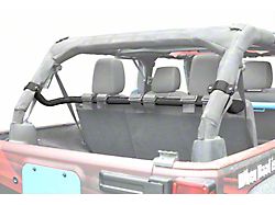 Steinjager Rear Seat Harness Bar; Texturized Black (07-18 Jeep Wrangler JK 4-Door)