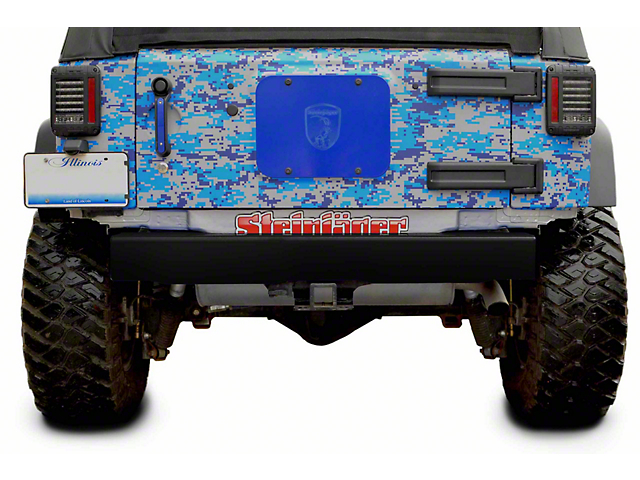 Steinjager Stubby Rear Bumper; Bare Metal (07-18 Jeep Wrangler JK)