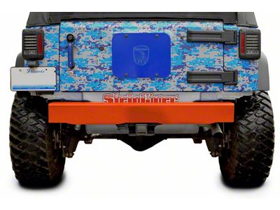 Steinjager Stubby Rear Bumper; Fluorescent Orange (07-18 Jeep Wrangler JK)