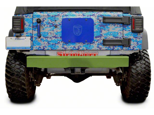 Steinjager Stubby Rear Bumper; Gecko Green (07-18 Jeep Wrangler JK)