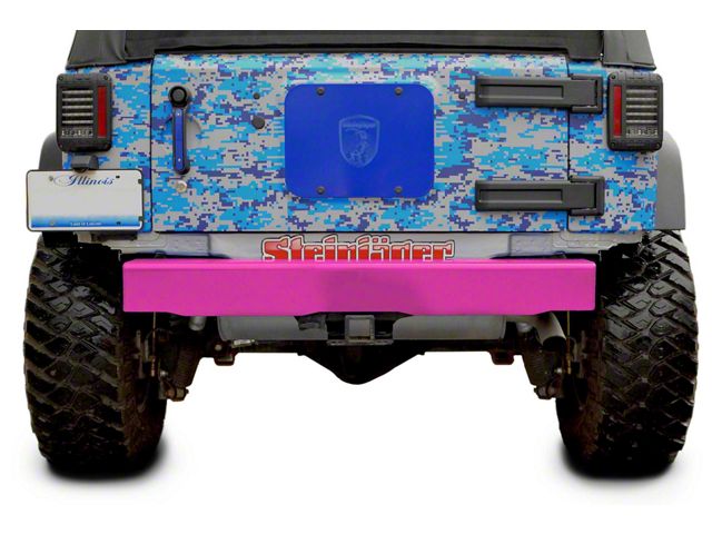 Steinjager Stubby Rear Bumper; Hot Pink (07-18 Jeep Wrangler JK)