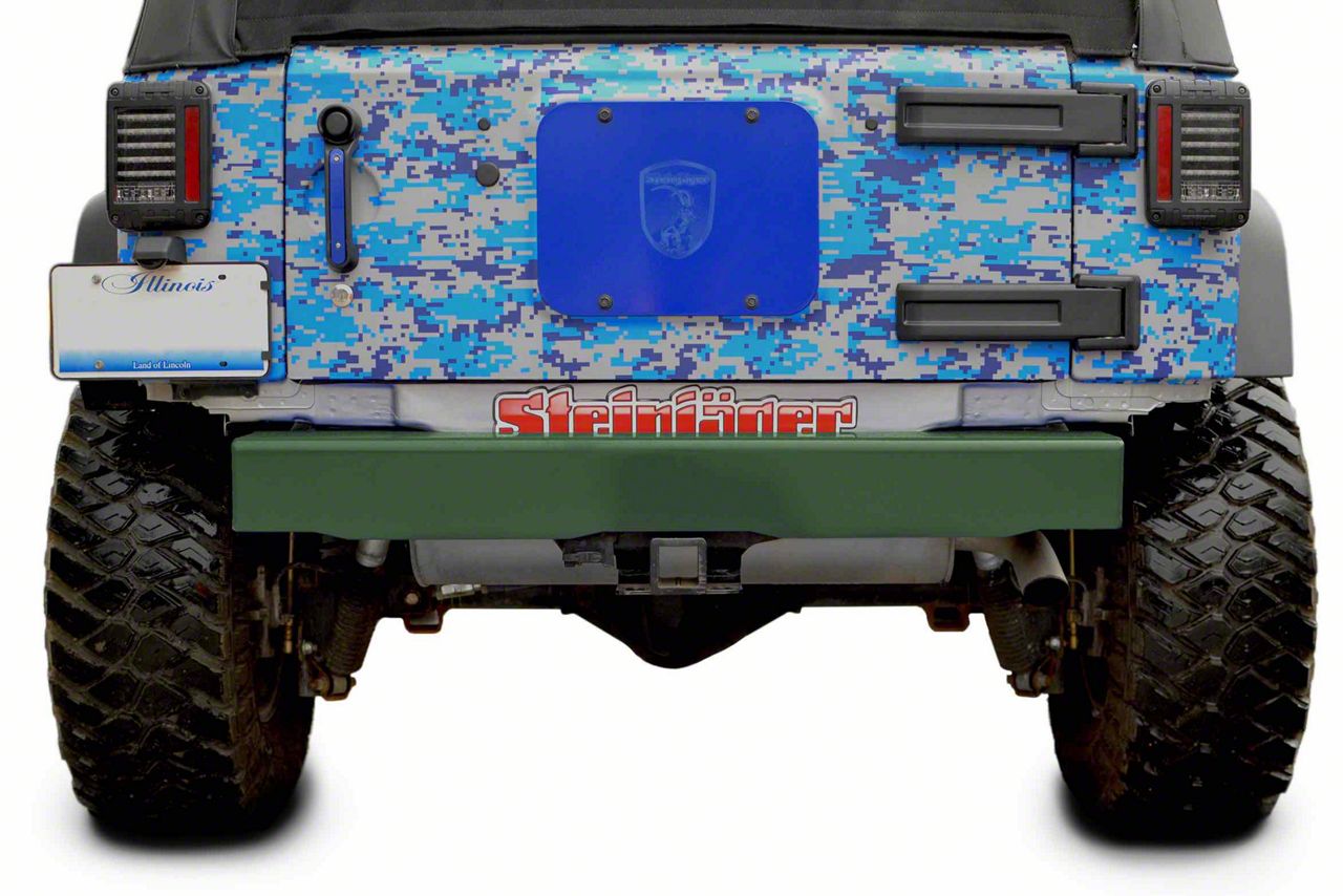 Steinjager Stubby Rear Bumper; Locas Green (07-18 Jeep Wrangler JK)
