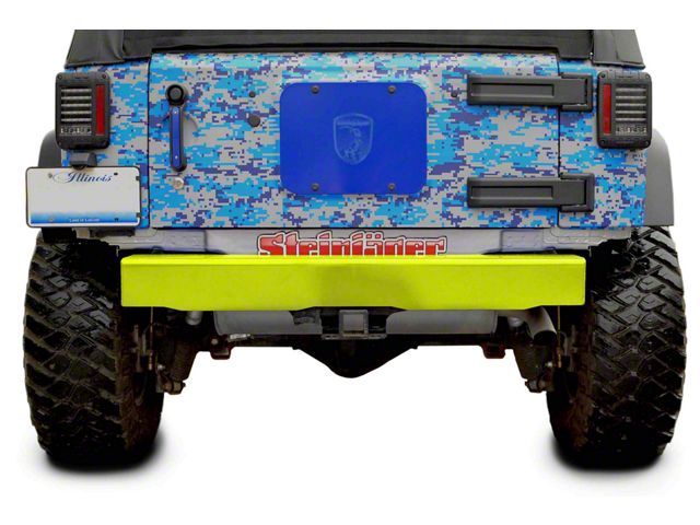 Steinjager Stubby Rear Bumper; Neon Yellow (07-18 Jeep Wrangler JK)