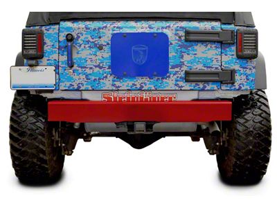 Steinjager Stubby Rear Bumper; Red Baron (07-18 Jeep Wrangler JK)