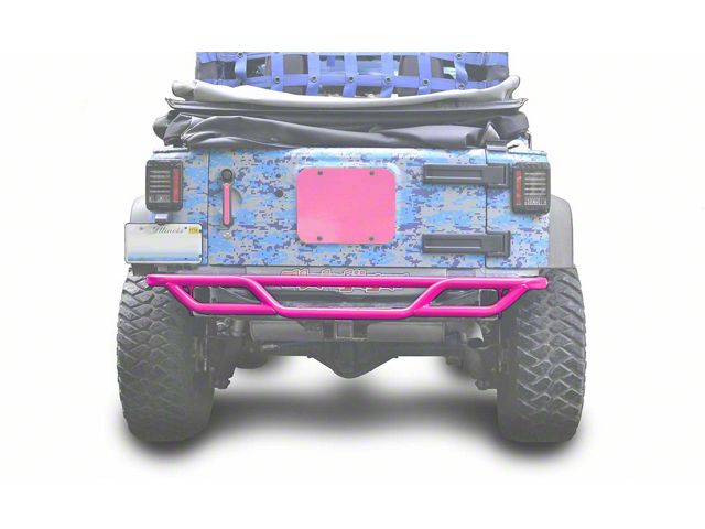 Steinjager Tubular Rear Tube Bumper; Hot Pink (07-18 Jeep Wrangler JK)