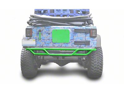 Steinjager Tubular Rear Tube Bumper; Neon Green (07-18 Jeep Wrangler JK)