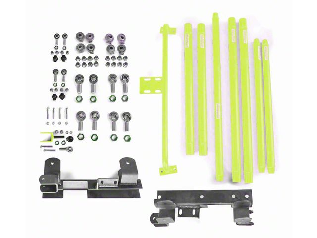 Steinjager DOM Tube Long Arm Travel Kit for 2 to 6-Inch Lift; Gecko Green (97-06 Jeep Wrangler TJ)