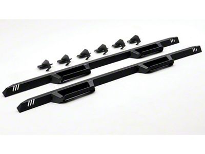 N-Fab EpYx Cab Length Nerf Side Step Bars; Textured Black (07-18 Jeep Wrangler JK 2-Door)