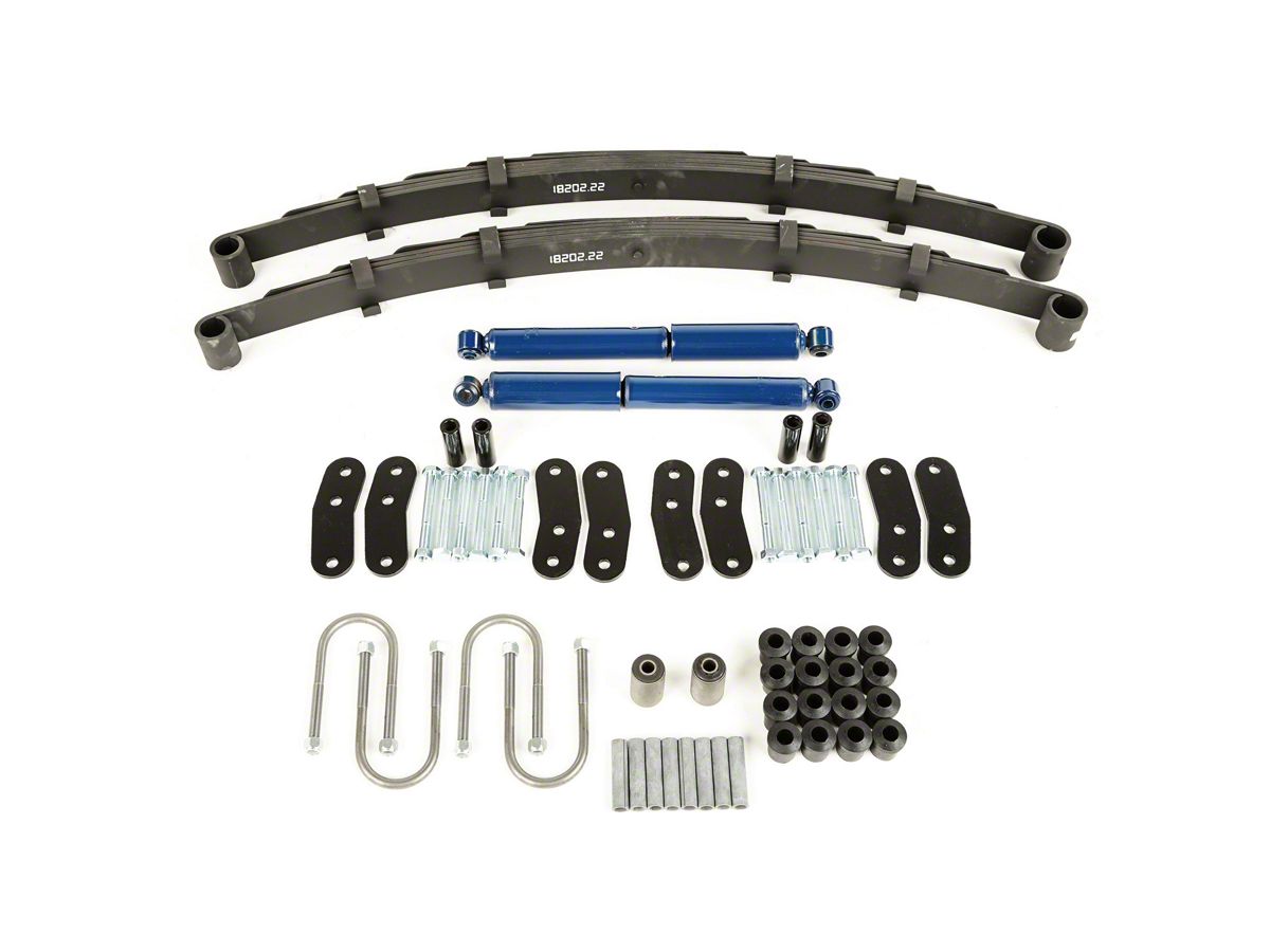 Front and Rear Complete Heavy Duty U-Bolt Kit fits Jeep Wrangler YJ 