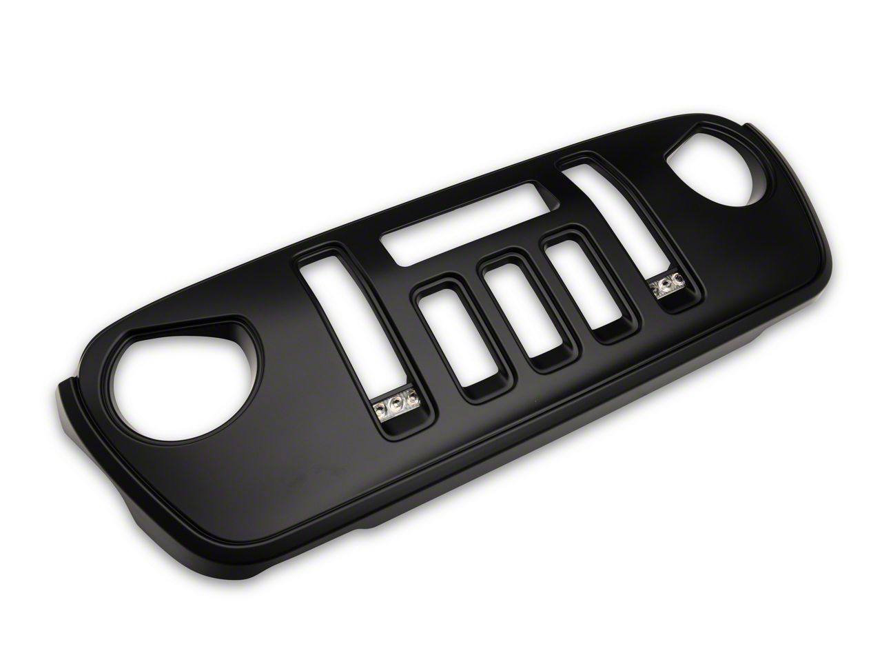 Deegan 38 Jeep Wrangler Grille with 10Inch LED Light Bar and DRL