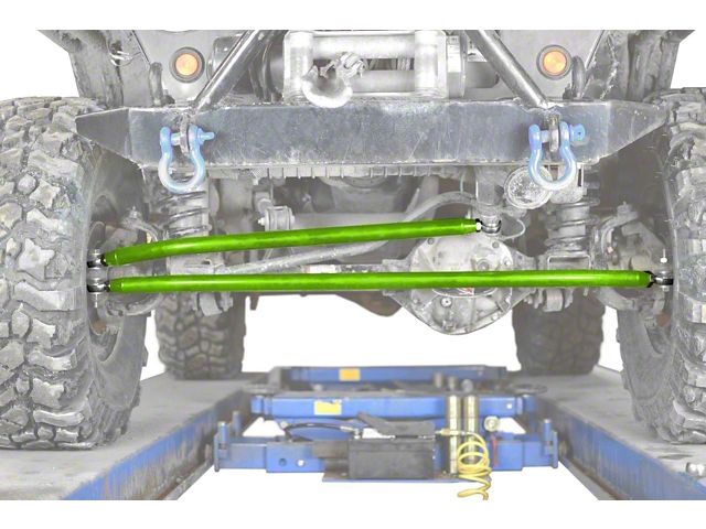 Steinjager Crossover Steering Kit for 0 to 4-Inch Lift; Neon Green (97-06 Jeep Wrangler TJ)