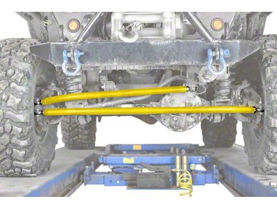 Steinjager Crossover Steering Kit for 0 to 4-Inch Lift; Neon Yellow (97-06 Jeep Wrangler TJ)