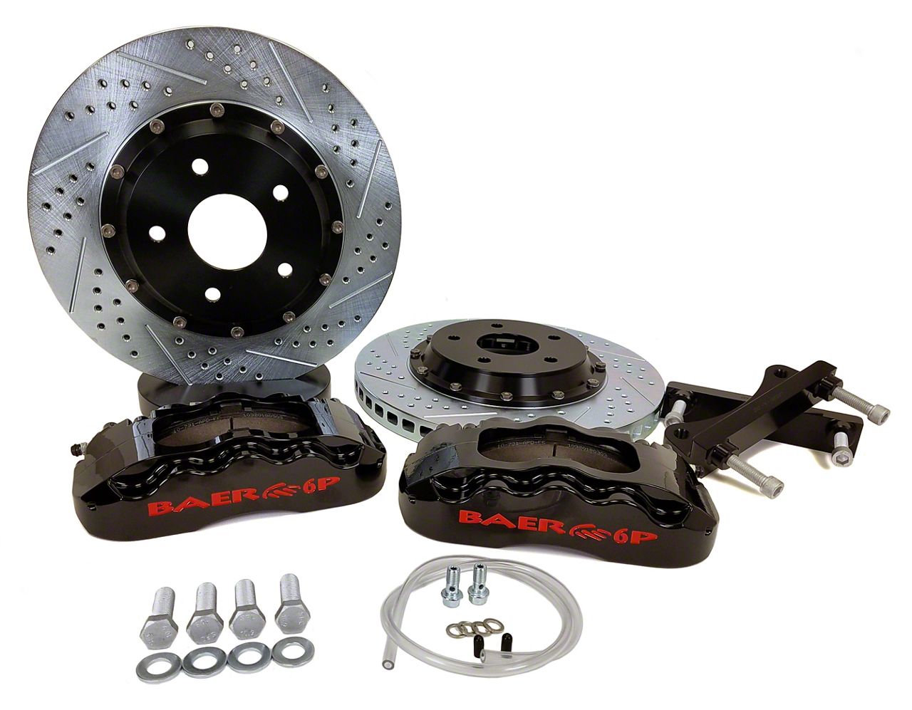 Baer Jeep Wrangler Pro+ Front Big Brake Kit; Black Calipers 4401006B ...