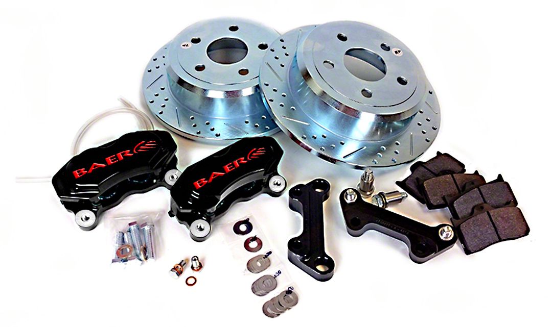 Baer Jeep Wrangler SS4 Rear Big Brake Kit; Black Calipers 4402007B (18 ...