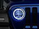 Delta Lights 7-Inch Halo LED Headlights; Chrome Housing; Clear Lens (18-24 Jeep Wrangler JL)