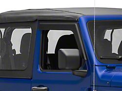 Rugged Ridge Window Visors; Matte Black (18-22 Jeep Wrangler JL 2-Door)