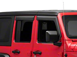 Rugged Ridge Window Visors; Matte Black (18-24 Jeep Wrangler JL 4-Door)
