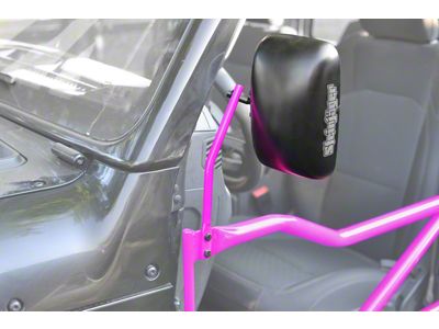 Steinjager Tube Door Mirror Kit; Hot Pink (18-24 Jeep Wrangler JL)