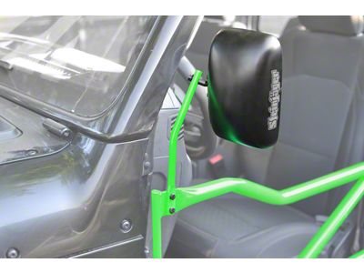 Steinjager Tube Door Mirror Kit; Neon Green (18-23 Jeep Wrangler JL)