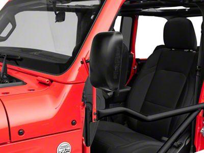 Steinjager Tube Door Mirror Kit; Red Baron (20-24 Jeep Gladiator JT)