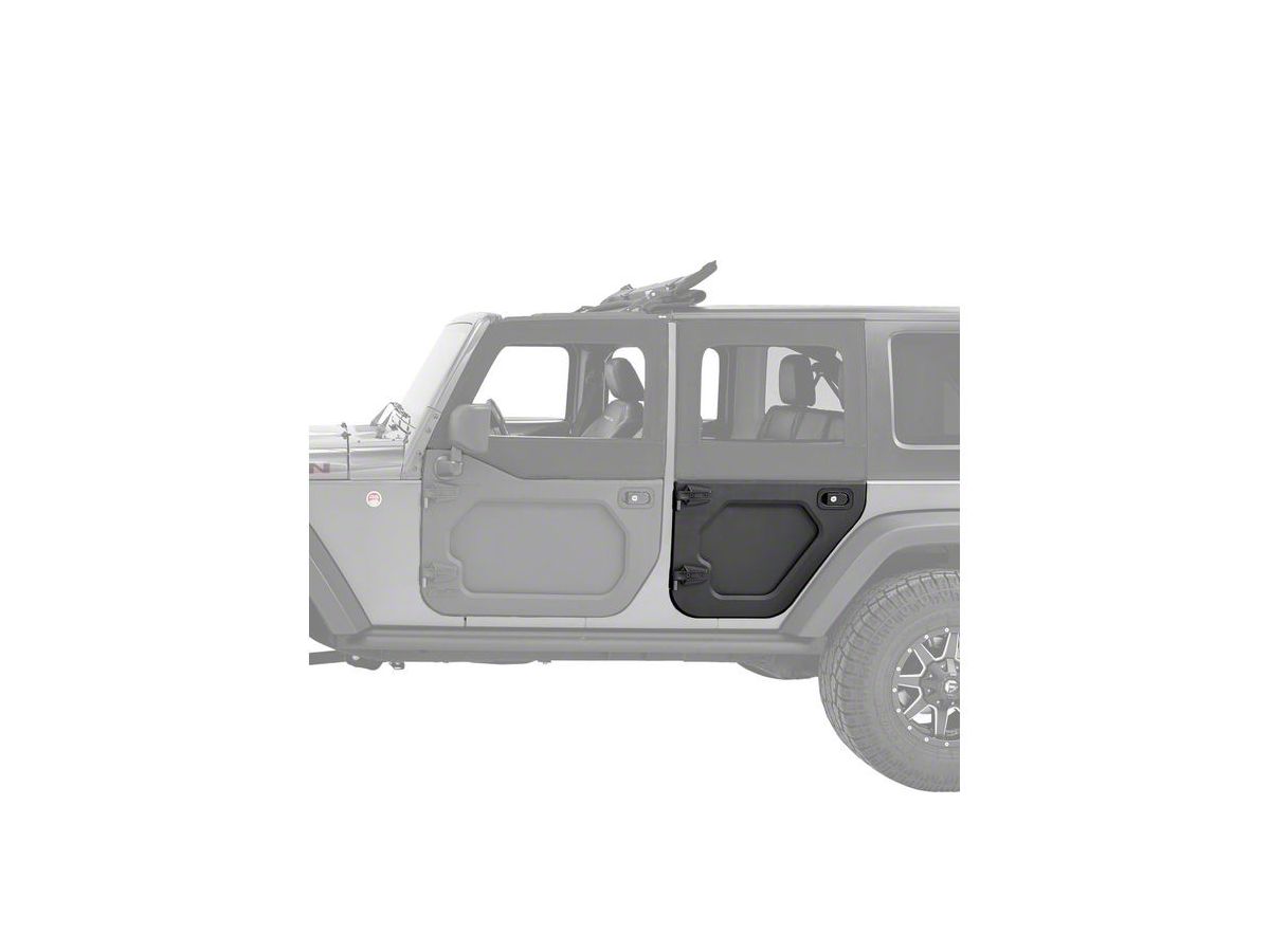 Bestop Jeep Wrangler Rear Lower Core Doors Black 51731 01 07 18