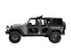 Bestop Rear Lower Core Doors; Black (07-18 Jeep Wrangler JK 4-Door)