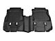 Rough Country Heavy Duty Front and Rear Floor Mats; Black (18-24 Jeep Wrangler JL 4-Door, Excluding 4xe)