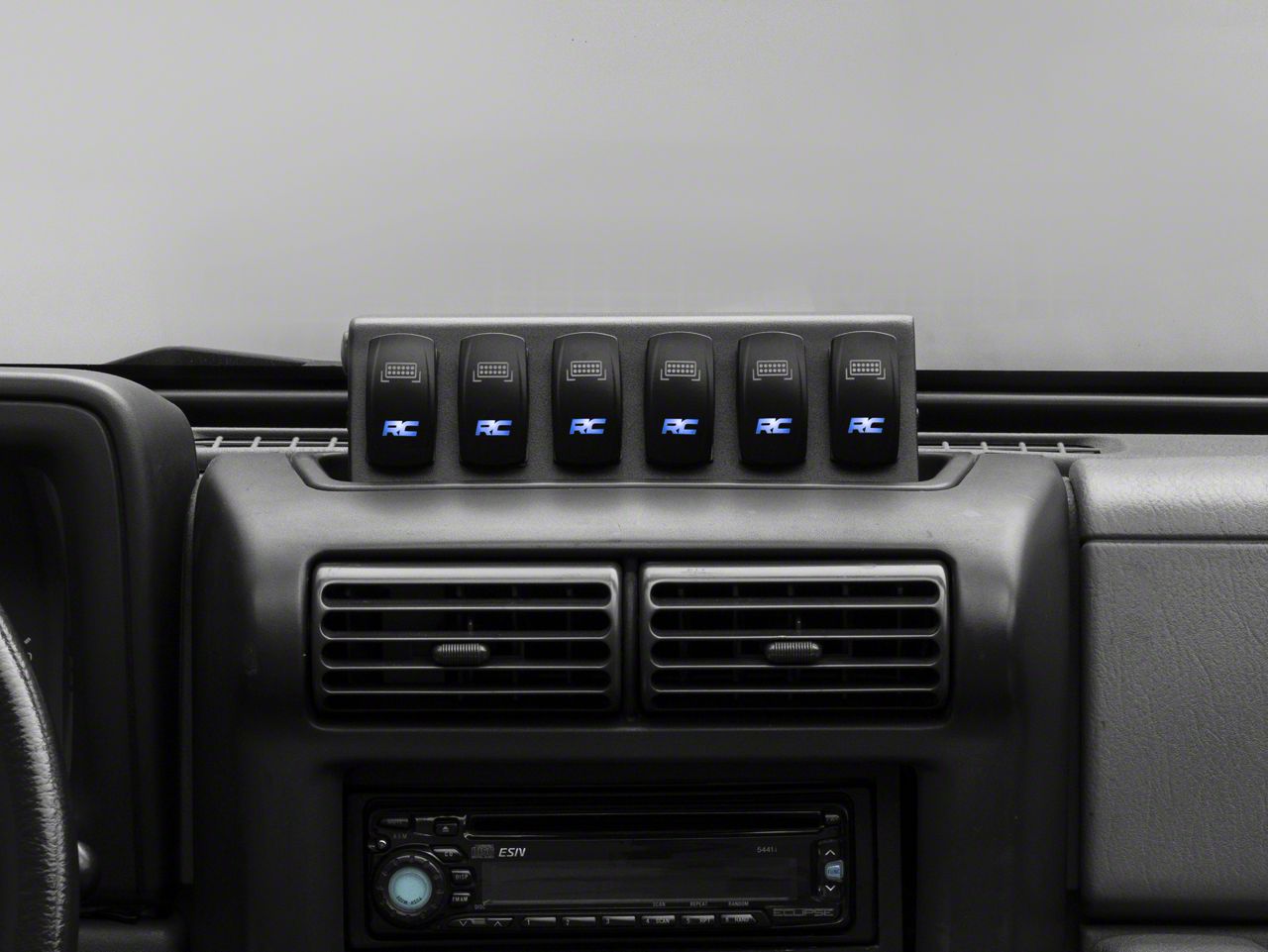 Rough Country MLC-6 Multiple Light Controller Mount Kit - Lower Dash