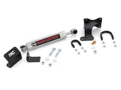 Rough Country Premium N3 Steering Stabilizer for 2+ Inch Lift (07-18 Jeep Wrangler JK)