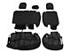 Rough Country Neoprene Front and Rear Seat Covers; Black (18-24 Jeep Wrangler JL 4-Door w/o Fold Down Armrest)