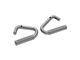 Rough Country Solid Steel Front and Rear Grab Handles; Gray (07-18 Jeep Wrangler JK)