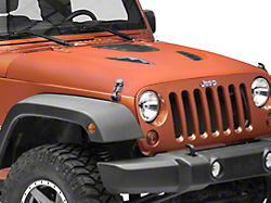 Rough Country Vented Performance Hood; Unpainted (07-18 Jeep Wrangler JK)