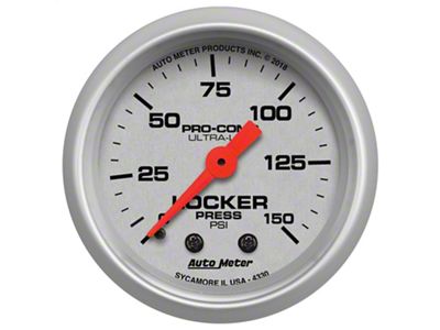 Auto Meter Ultra-Lite Air Locker Pressure Gauge (Universal; Some Adaptation May Be Required)