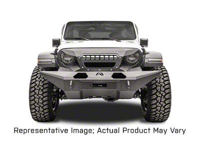 Fab Fours Grumper 20-Inch LED Light Bar Mount; Bare Steel (18-24 Jeep Wrangler JL)