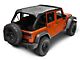 JTopsUSA Mesh Shade Top; Titanium (07-18 Jeep Wrangler JK 4-Door)