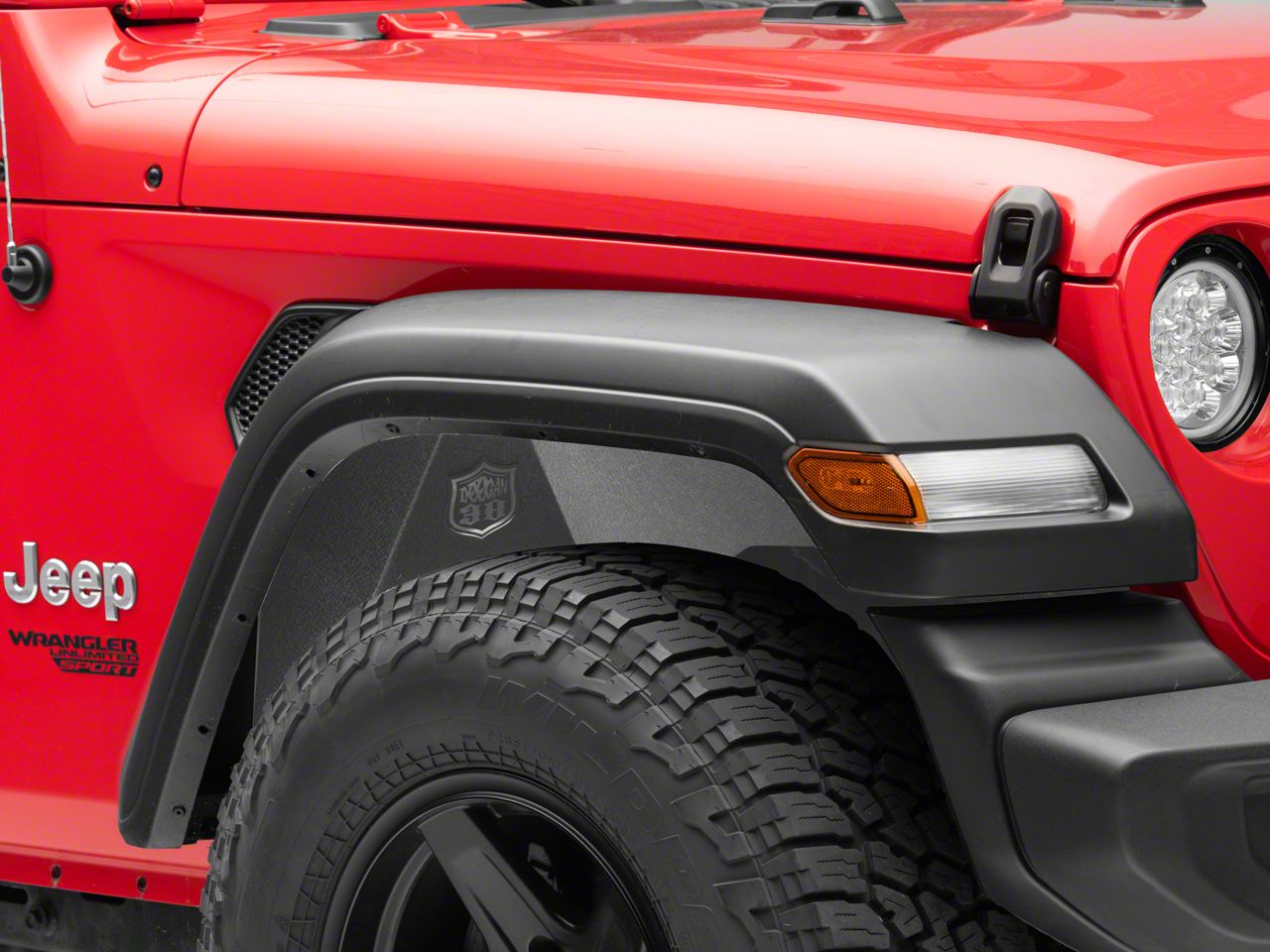 Deegan 38 Jeep Gladiator Aluminum Inner Fender Liners; Front JG1374 (20