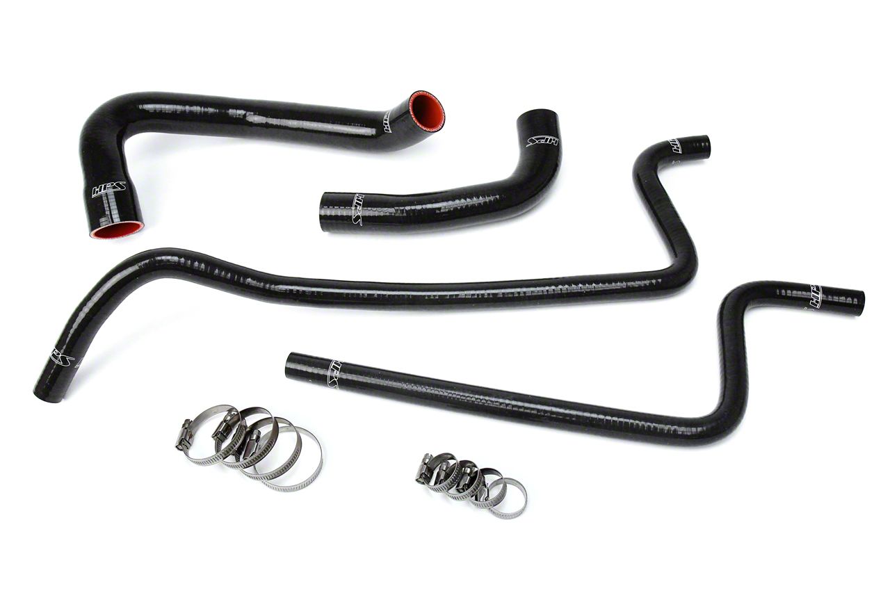 HPS Jeep Wrangler Silicone Radiator Coolant & Heater Hose - Black 57 ...