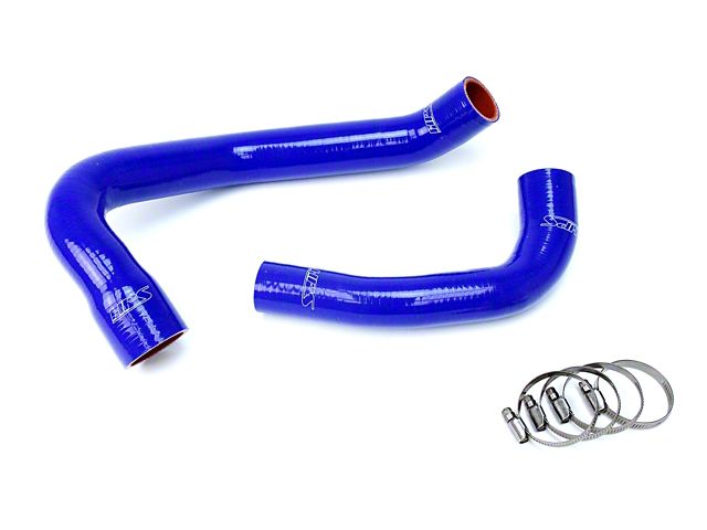 HPS Silicone Radiator Coolant Hose Kit; Blue (00-06 4.0L Jeep Wrangler TJ)