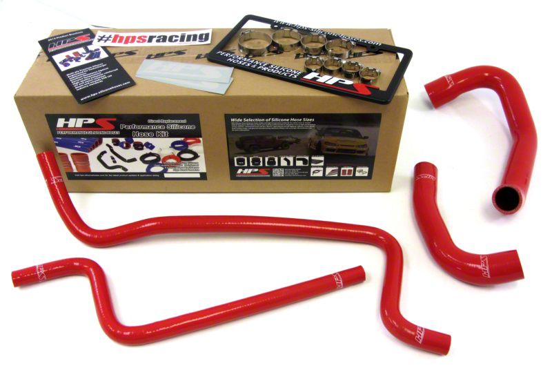 Jeep Grand Cherokee HPS Silicone Radiator Coolant Hose Kit; Red