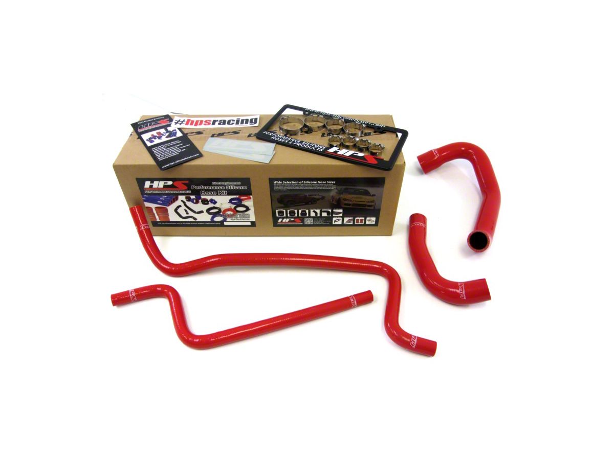 HPS Jeep Wrangler Silicone Radiator Coolant & Heater Hose - Red 57-1292-RED  (02-06  Jeep Wrangler TJ)