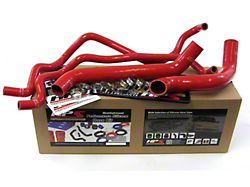 HPS Silicone Radiator and Heater Coolant Hose Kit; Red (07-11 3.8L Jeep Wrangler JK)