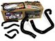 HPS Silicone Radiator and Heater Coolant Hose Kit; Black (12-18 3.6L Jeep Wrangler JK)