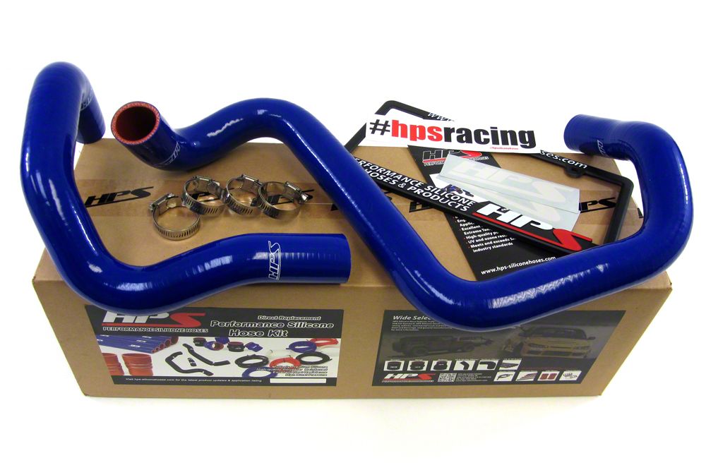 HPS Jeep Wrangler Silicone Radiator Coolant Hose Blue 571285RBLUE